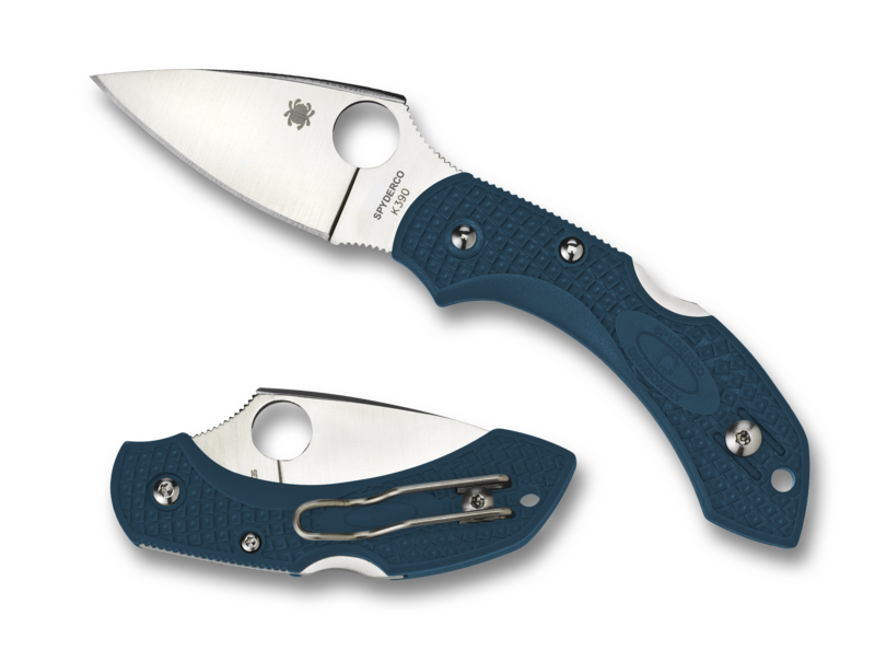 Spyderco Dragonfly 2 2.29" K390 Blue FRN Folding Knife C28FP2K390