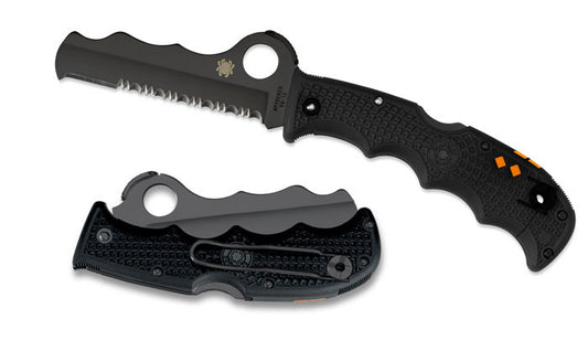 Spyderco Assist 3.7" Black Blade FRN Rescue Folding Knife C79PSBBK