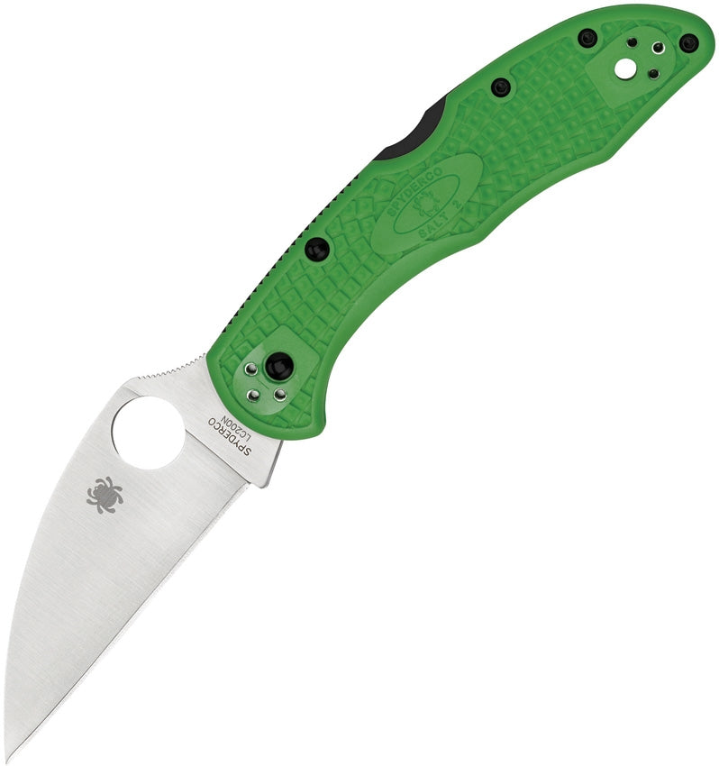 Spyderco Salt 2 Green 3" LC200N Wharncliffe Rustproof Folding Knife C88FPWCGR2