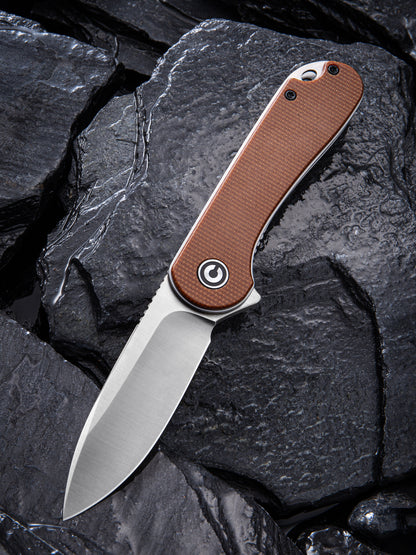Civivi Elementum 2.96" D2 Brown Micarta Folding Knife C907M