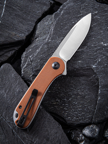 Civivi Elementum 2.96" D2 Brown Micarta Folding Knife C907M