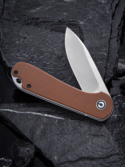 Civivi Elementum 2.96" D2 Brown Micarta Folding Knife C907M