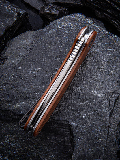 Civivi Elementum 2.96" D2 Brown Micarta Folding Knife C907M