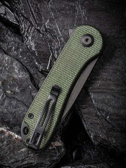 Civivi Elementum Tanto 2.96" D2 Green Micarta Folding Knife C907T-E