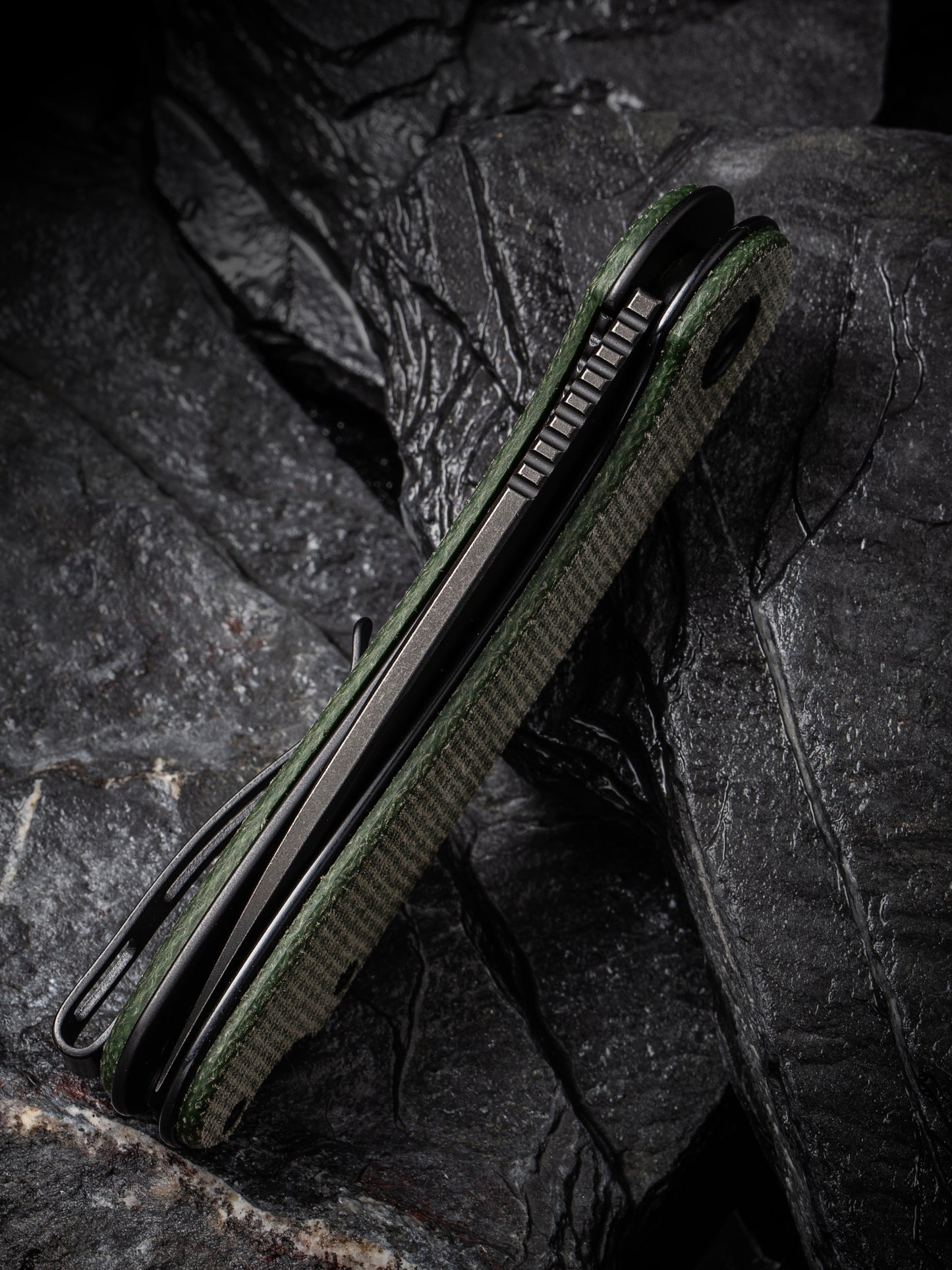 Civivi Elementum Tanto 2.96" D2 Green Micarta Folding Knife C907T-E
