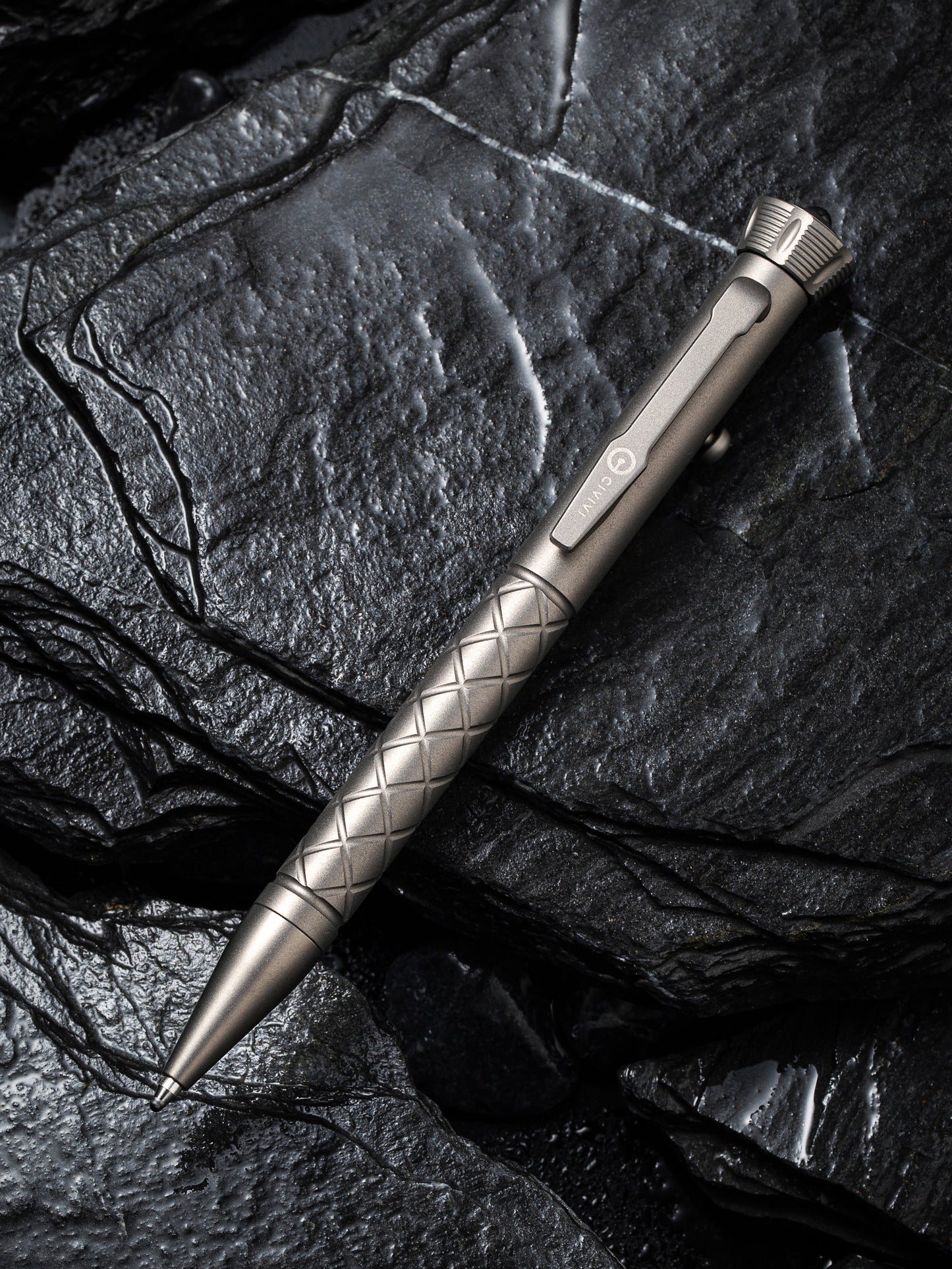 Civivi Coronet 5" Titanium Pen with Spinner Bearing Top CP-02A