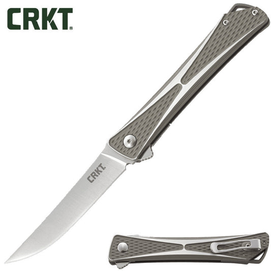CRKT Crossbones 3.5" IKBS Folding Knife with Flipper - Jeff Park Design - 7530