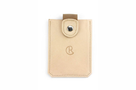Chris Reeve Card Wallet Tan Leather - Handmade by Gfeller Casemakers