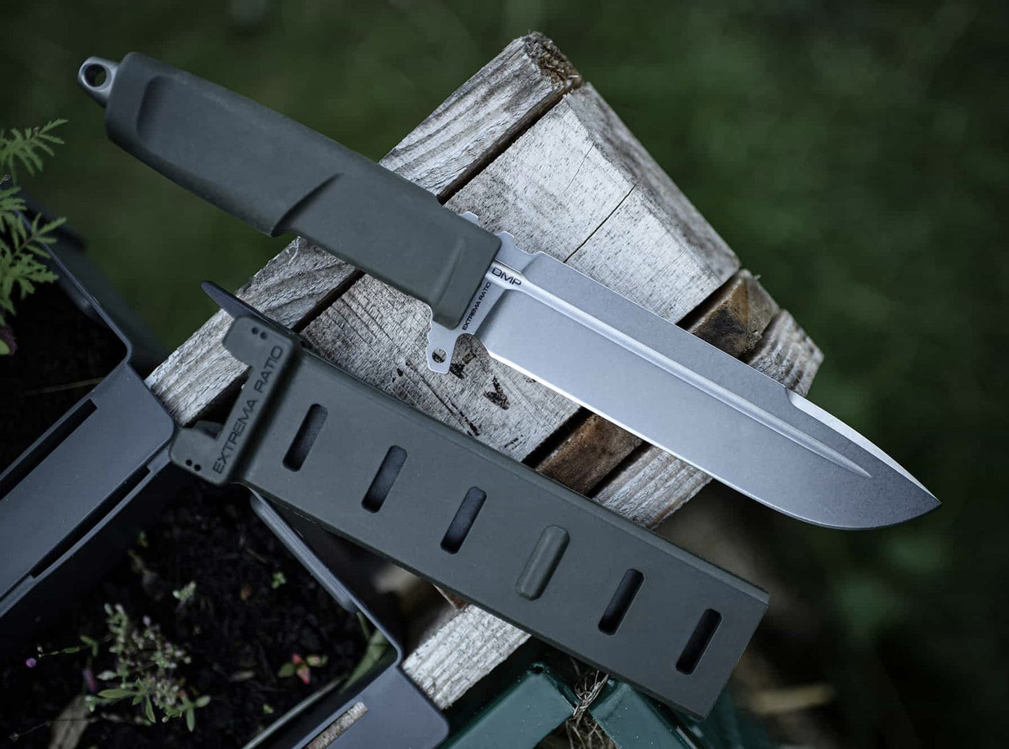 Extrema Ratio DMP 5.98" N690 Wolf Grey Fixed Blade Knife