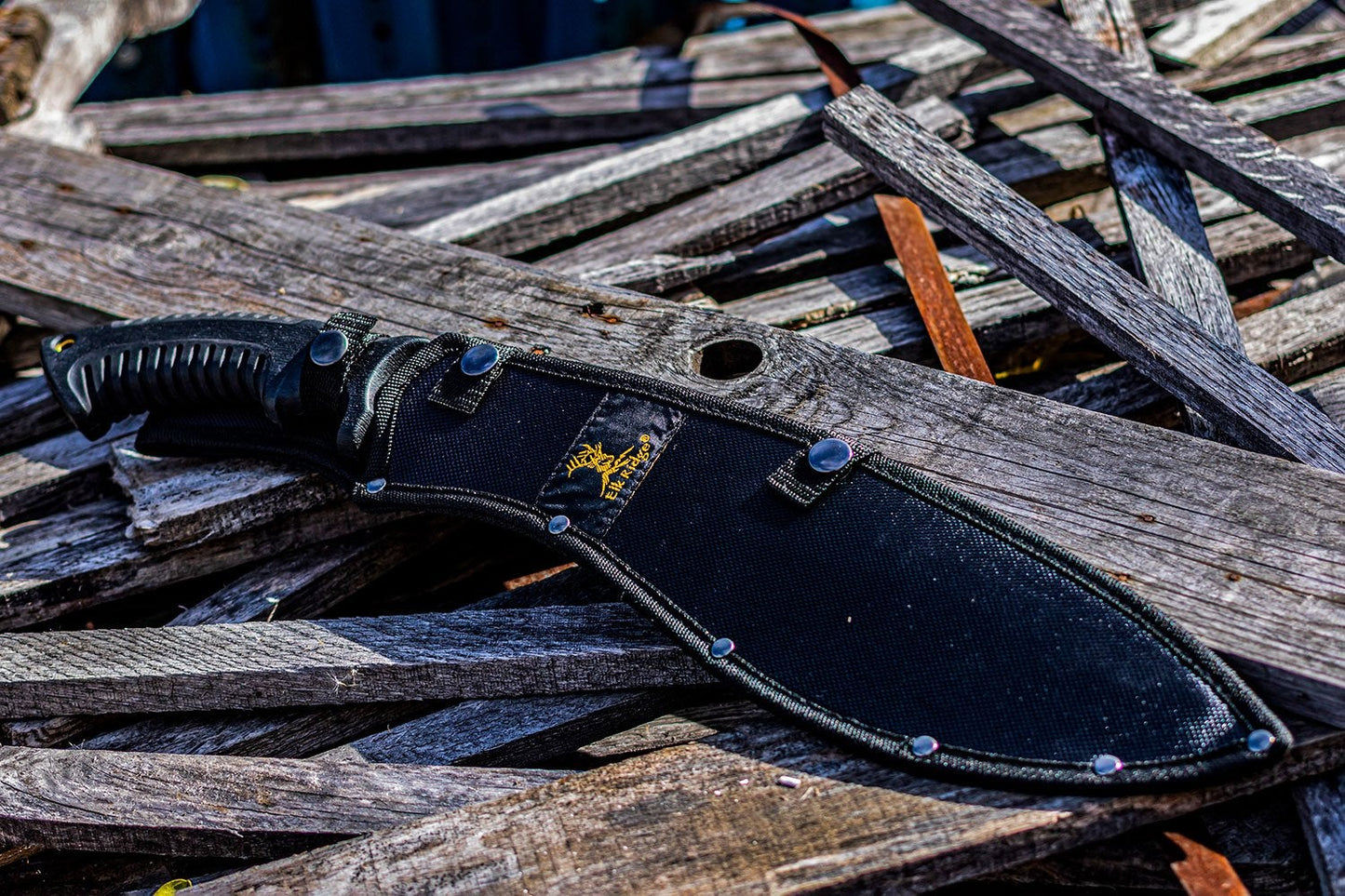 Elk Ridge Black 13" Bolo Machete with Ballistic Nylon Sheath