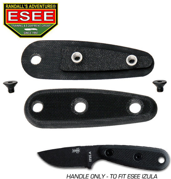 ESEE Black G10 Handles for Izula knife IZULA-HANDLES-B