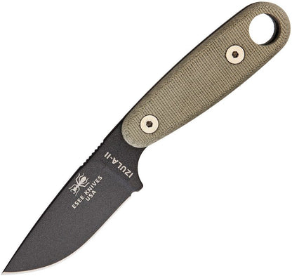 ESEE Izula II Tactical Gunsmoke with Micarta Handles and Survival Kit IZULA-II-TG-KIT