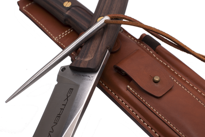 Extrema Ratio Dobermann IV Africa 7.3" N690 Fixed Blade Knife with Leather Sheath and Marlin Spike