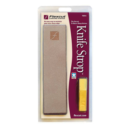 Flexcut PW14 Leather Knife Strop with Polishing Compound - Made in USA