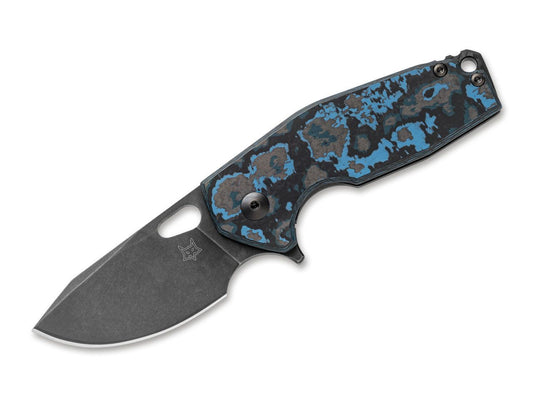 Fox Suru Limited Edition 2.36" CPM-20CV Arctic Storm Carbon Fiber Titanium Folding Knife - Voxnaes Design FX-526 LE CF