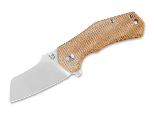 Fox Italico 2.36" M390 Natural Micarta Folding Knife by Antonio Di Gennaro FX-540 NA