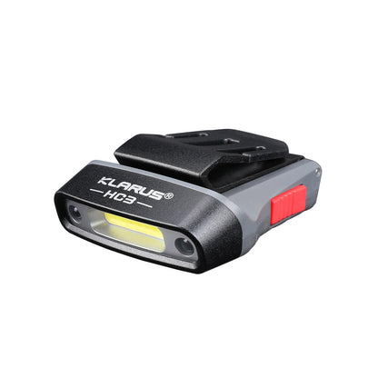 Klarus HC3 100LM Motion Sensing Hat/Headlamp Rechargeable Flashlight - Grey