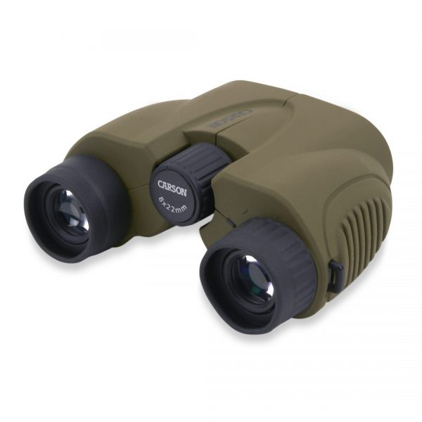 Carson Hornet 8x22mm Porro Prism Compact Lightweight Binoculars Olive Green HT-822