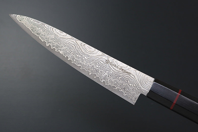 Kanetsune Namishibuki Petty 5.31" 101-Layer Damascus San-Mai Kitchen Knife - Made in Japan KC-814