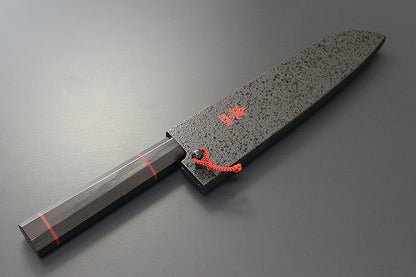 Kanetsune Namishibuki Santoku 7.09" 101-Layer Damascus San-Mai Kitchen Knife - Made in Japan KC-813