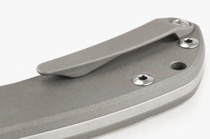 Chris Reeve Impinda 3.123" S35VN Titanium Folding Knife with Leather Sheath IMP-1000
