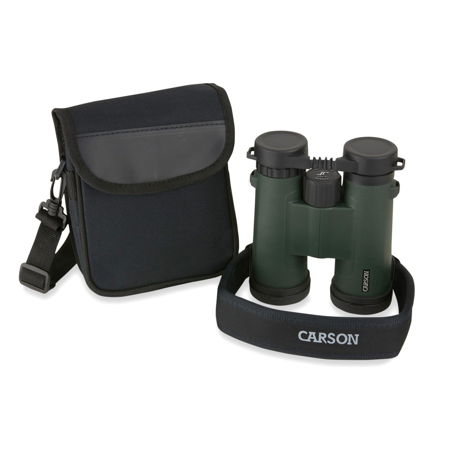 Carson JR Series 8x42mm Full-Sized Waterproof Binoculars Green JR-842