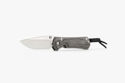Chris Reeve Small Sebenza 31 Black Canvas Micarta 2.99" S45VN Titanium Folding Knife S31-1200