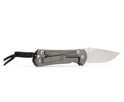 Chris Reeve Small Sebenza 31 Black Canvas Micarta 2.99" S45VN Titanium Folding Knife S31-1200