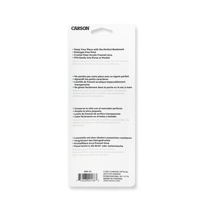 Carson MagniMark Fresnel 3x Power Page Magnifier with 6″ Ruler MM-22