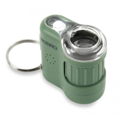 Carson MicroMini 20x Pocket Microscope with LED Flashlight and UV Light - Green MM-280G
