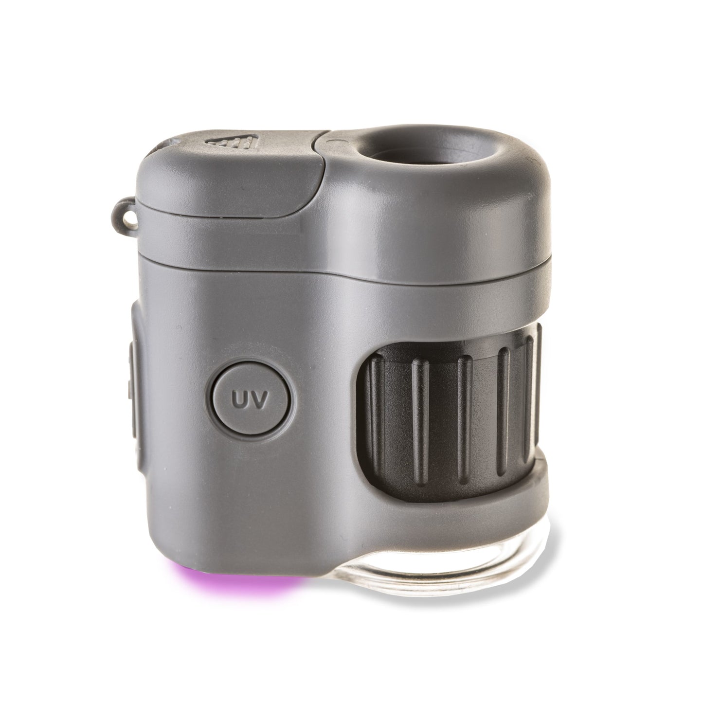 Carson MicroMini 20x LED Lighted Pocket Microscope with Built-in LED and UV Flashlight, Smartphone Digiscoping Adapter Clip MM-380