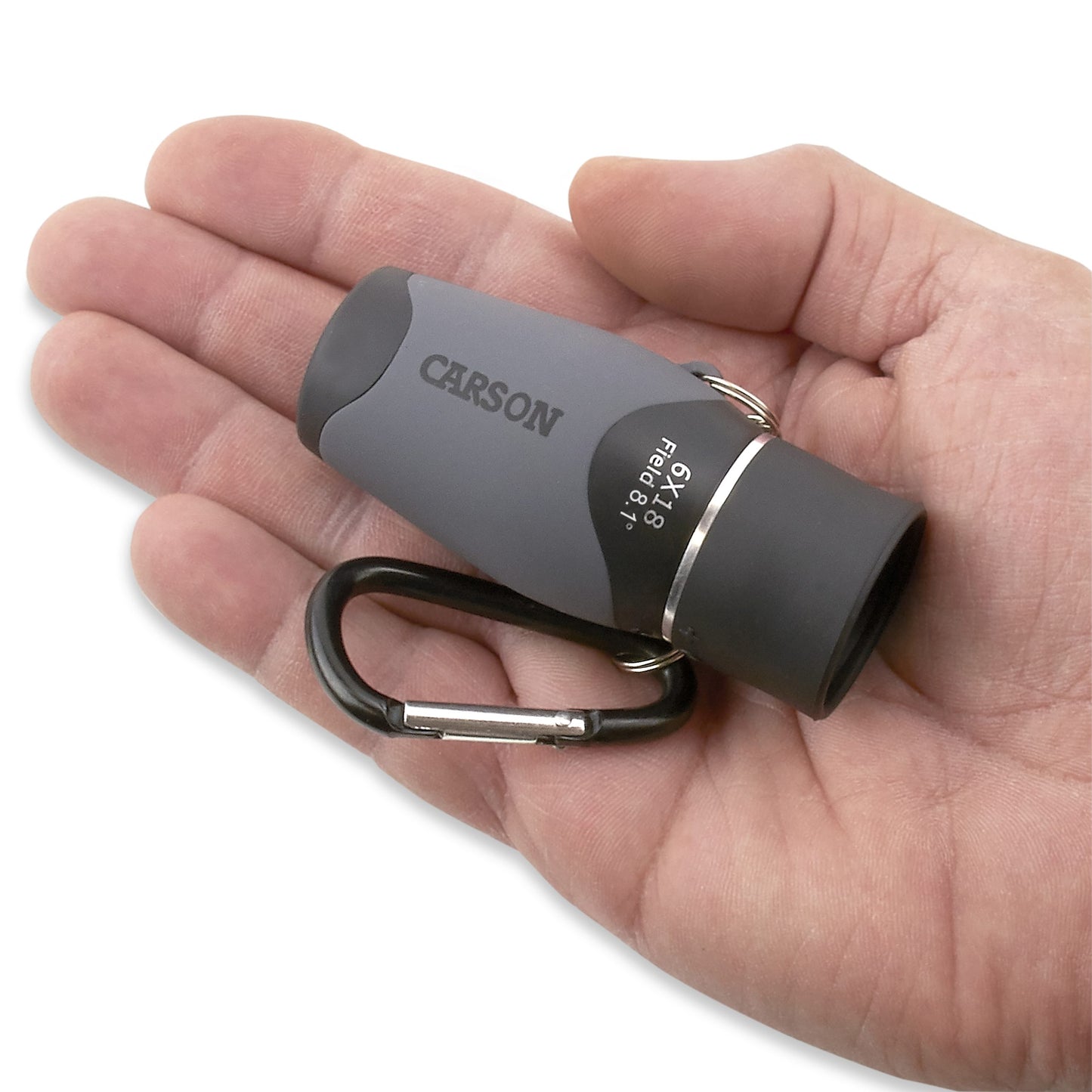 Carson MiniMight 6x18mm Pocket Monocular with Carabiner Clip MM-618