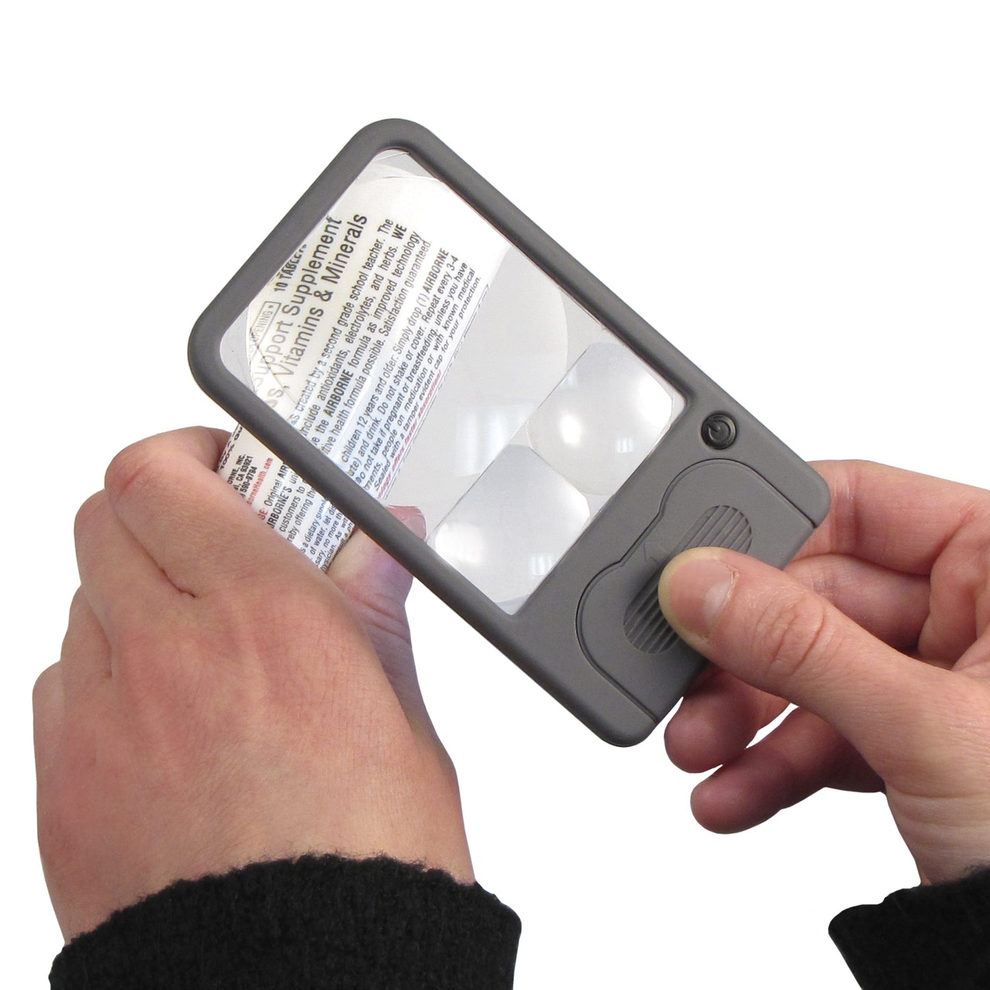 Carson Multi-Power LED Lighted Pocket Magnifier 2.5x, 4.5x and 6x PM-33