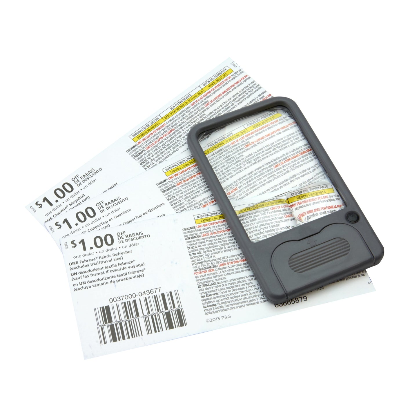 Carson Multi-Power LED Lighted Pocket Magnifier 2.5x, 4.5x and 6x PM-33