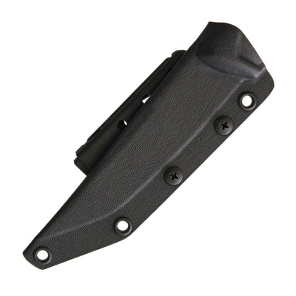 Bastinelli Creations PY 5" Black PVD N690Co Fixed Blade Knife with Tek-Lok Kydex Sheath BAS207