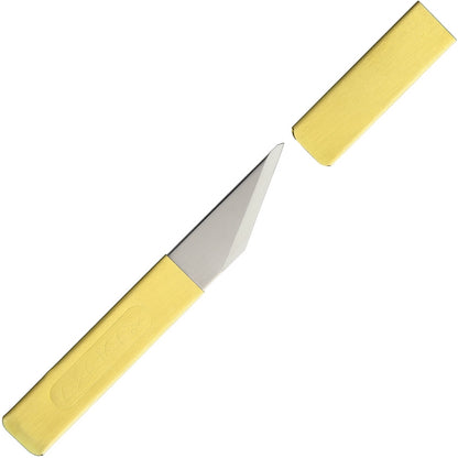 Yoshiharu Penanto 2" Brass Pocket Kiridashi Knife