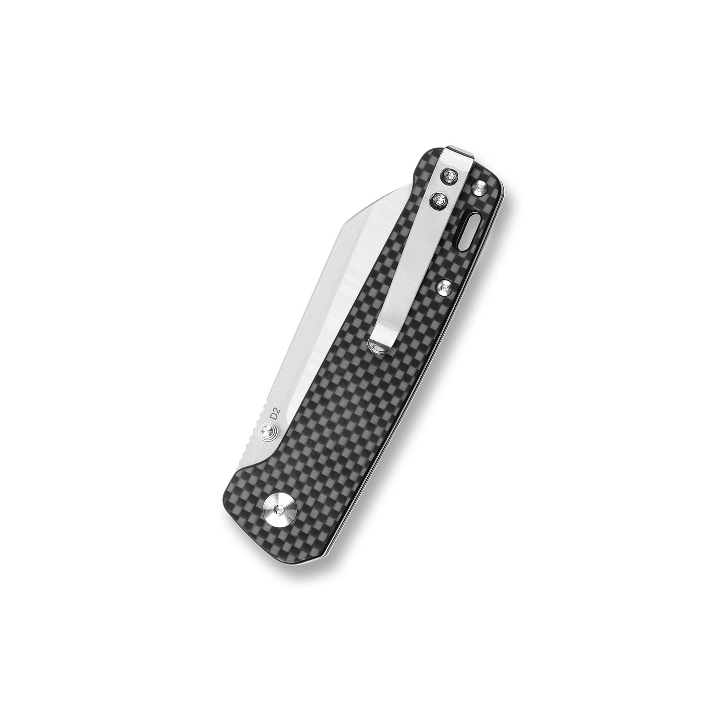 QSP Penguin 3.1" D2 Carbon Fiber G10 Folding Knife QS130-E