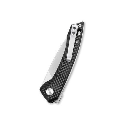 QSP Leopard 3" Sandvik 14C28N Carbon Fiber G10 Folding Knife QS135-A