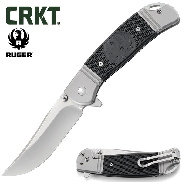 CRKT Ruger 3.61" Hollow-Point +P Folding Knife with IKBS Flipper - Ken Onion Design - R2301