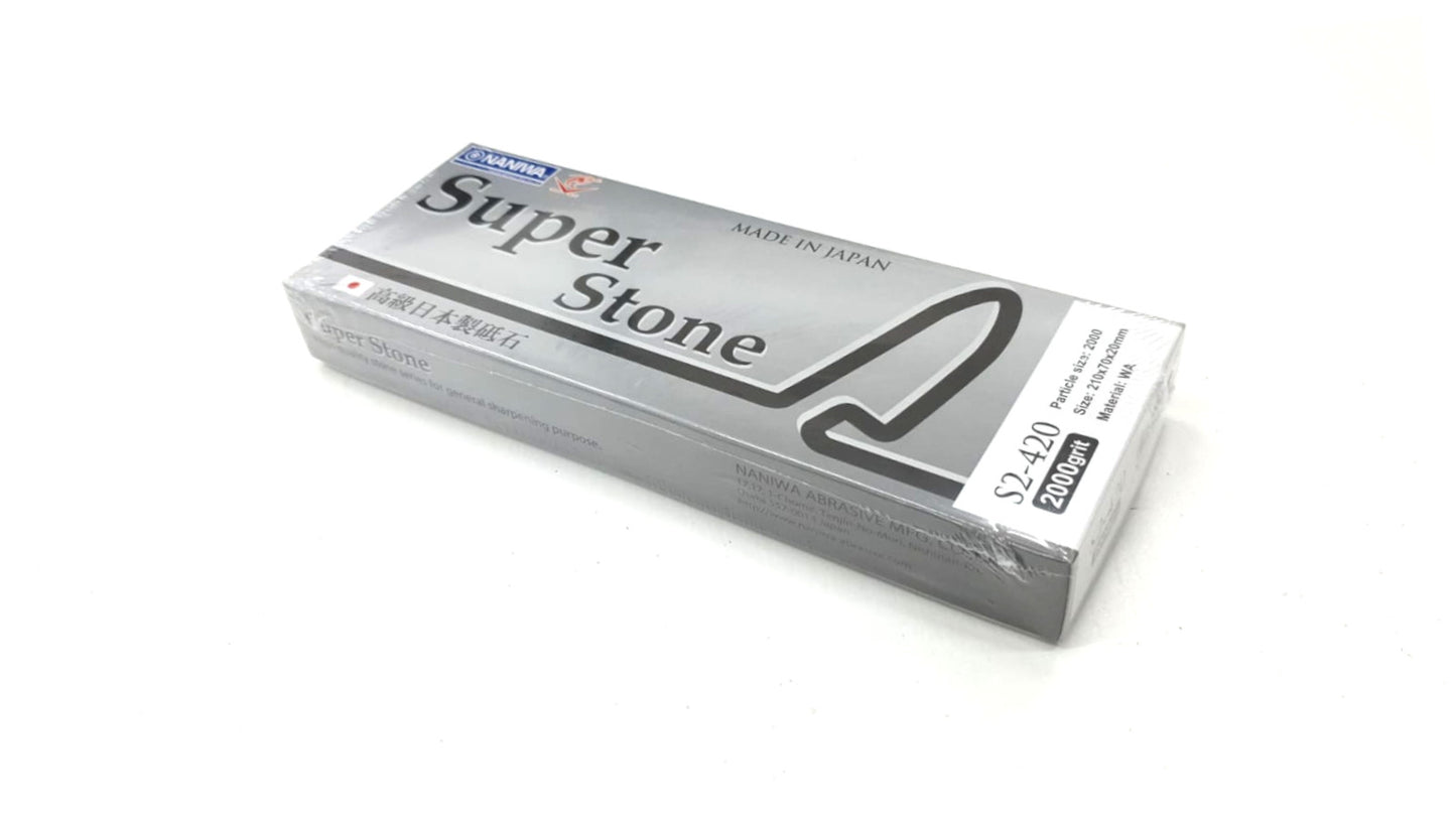 Naniwa S2-420 Super Stone 2000 Grit Japanese Whetstone Knife Sharpener