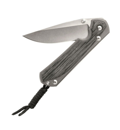 Chris Reeve Small Sebenza 31 Black Canvas Micarta 2.99" S45VN Titanium Folding Knife S31-1200