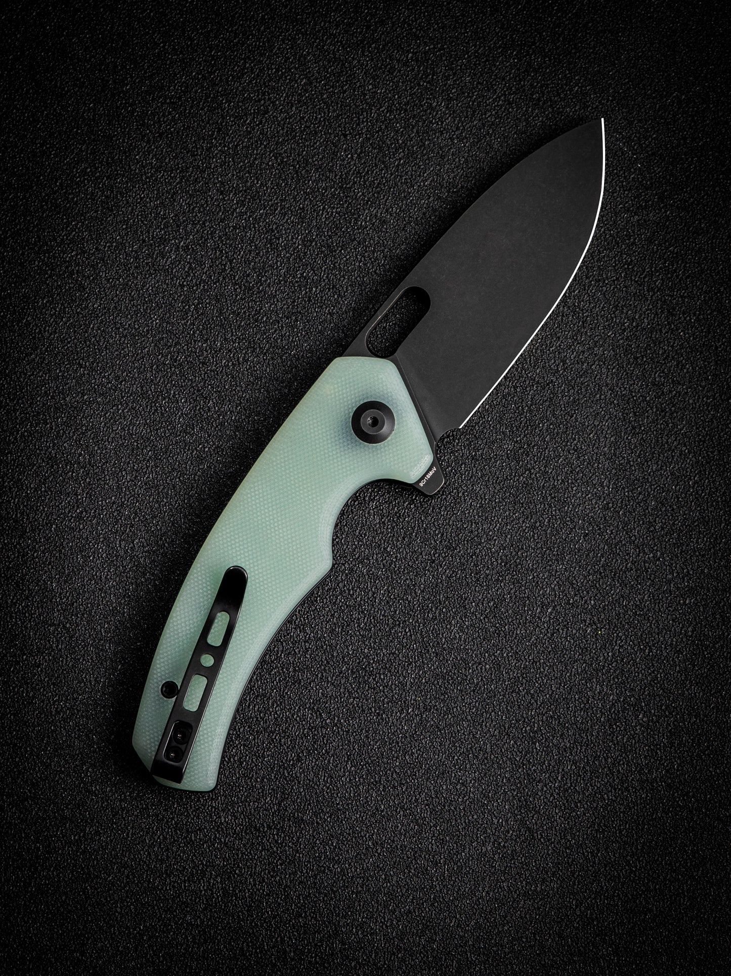 Sencut Acumen 2.98" 9Cr18MoV Black Stonewashed Natural G10 Folding Knife SA06C