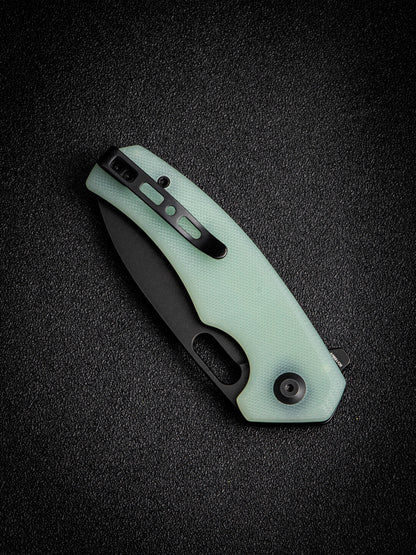 Sencut Acumen 2.98" 9Cr18MoV Black Stonewashed Natural G10 Folding Knife SA06C