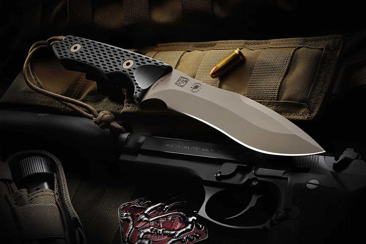 Spartan Blades Ronin Shinto 5.7" CPM S45VN FDE Fixed Blade Knife with Tan MOLLE Sheath