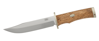 Fallkniven SK6L 'Krut' 6.2" Lam.CoS Knife Curly Birch Handle with Leather Sheath