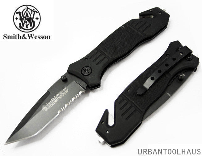 Smith & Wesson First Response Tanto Rescue Folding Knife SWFR2S