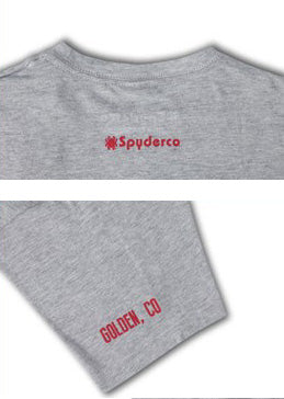 Spyderco Bug Logo Colorado Flag T-Shirt Gray - Small