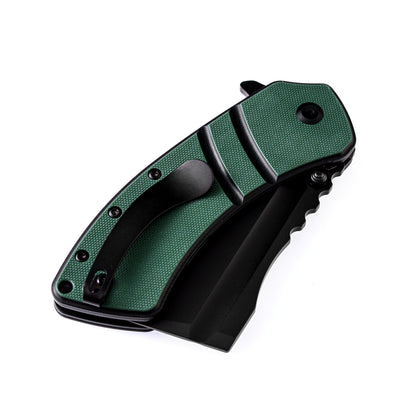 Kansept XL Korvid 3.55" 154CM OD Green G10 Folding Cleaver Knife by Koch Tools T1030A1