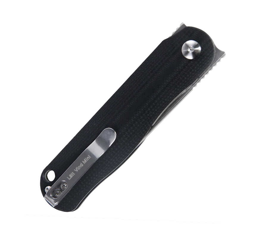Kizer Latt Vind Mini 3" N690 Black G10 Dual-Flipper Folding Knife V3567N1