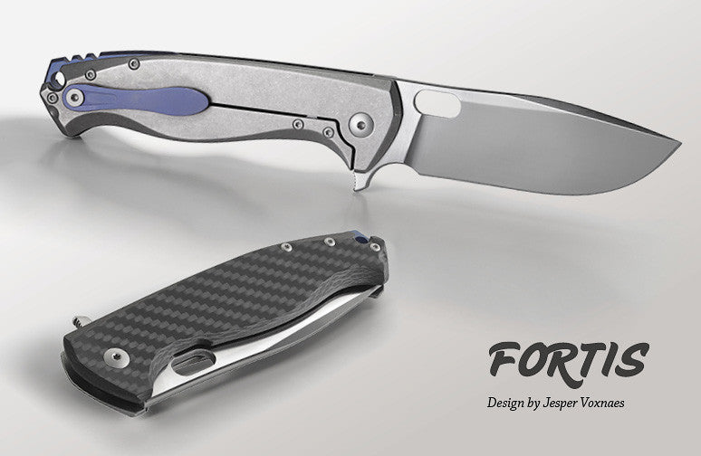 Viper Fortis 3.5" M390 Satin Folding Knife with Carbon Fiber and Titanium Handle - Jesper Voxnaes Design - V5950FC